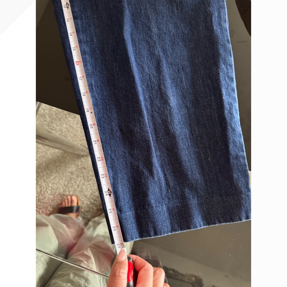 J.Crew Tapered jean with pleats in 1984 rigid 29 high rise‎ dark wash q2 - Picture 7 of 9